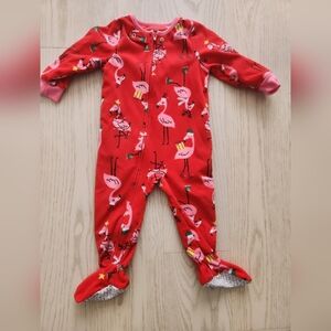 Carter's Red Flamingo Footie